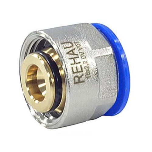 Евроконус латунный Дн 16-2,2-3/4" для PE-X труб обжим накидная гайка RAUTITAN flex Rehau во Владивостоке