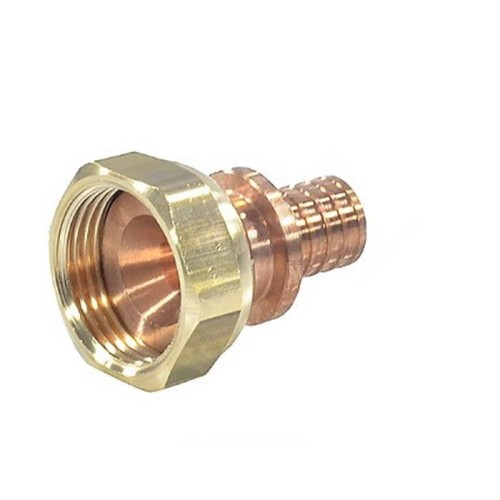 Соединитель латунный Дн 16-1/2" для PE-X труб под конус с накидной гайкой GX179 Giacomini GX179Y043 во Владивостоке