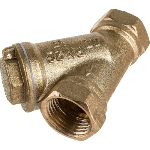 Фильтр сетчатый Y-образный латунный Ду-25 (1") Ру-25 ВР (ВН) (Т<130°С) Ридан FVR-R во Владивостоке