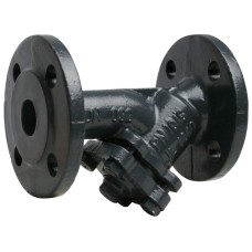 Фильтр сетчатый Y-образный чугунный фланцевый Ду-65 Ру-16 (Т<200°С) со сливной пробкой Ридан ФСФ