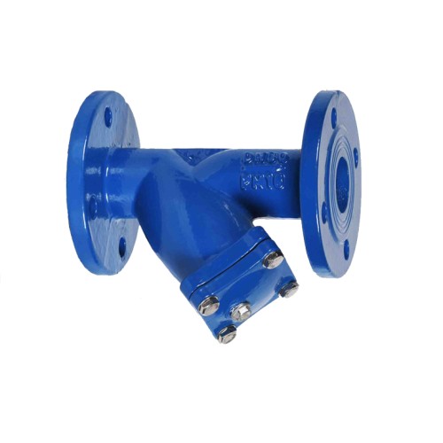 Фильтр сетчатый Y-образный чугунный фланцевый Ду-125 Ру-16 (Т<90°С) ФСч Китай во Владивостоке