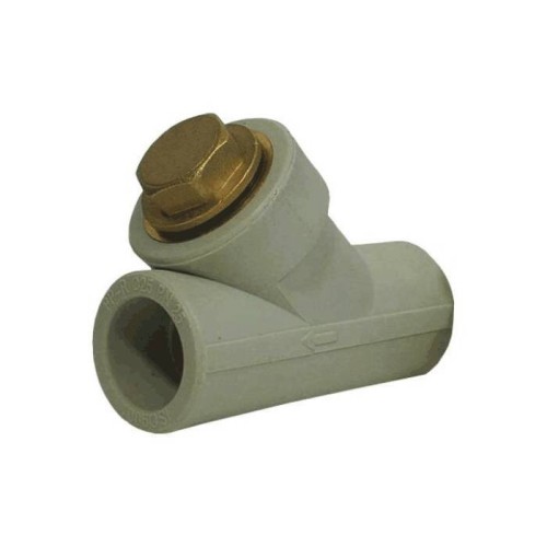 Фильтр PP-R сетчатый серый Дн 25 45гр внутренняя пайка VALFEX во Владивостоке