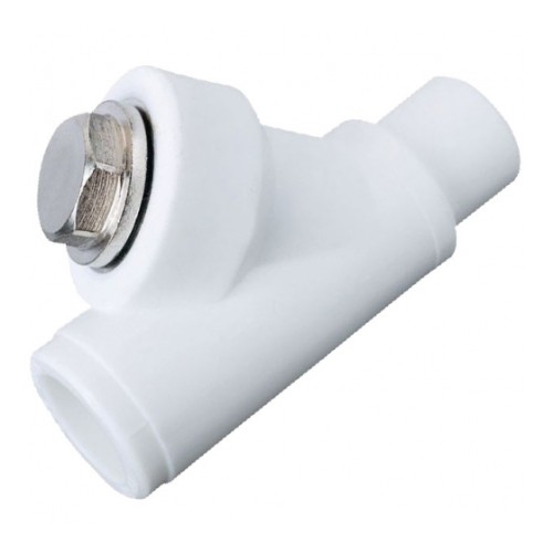 Фильтр PP-R сетчатый белый Дн 32 45гр внутренняя-наружная пайка VALFEX во Владивостоке