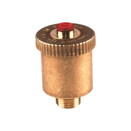 Воздухоотводчик автоматический латунный Ду-10 (3/8") Ру-14 НР (НАР) прямой с запорным клапаном Giacomini R99I во Владивостоке