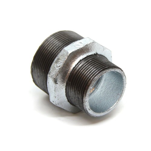 Ниппель чугунный переходной оцинкованный НР Fittex PLUS 32 мм 1" ГОСТ 8958-75