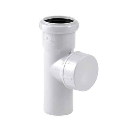 Ревизия канализационная PP-M с крышкой белая Дн 50 бесшумный б/нап в/к RTP (РосТурПласт) во Владивостоке