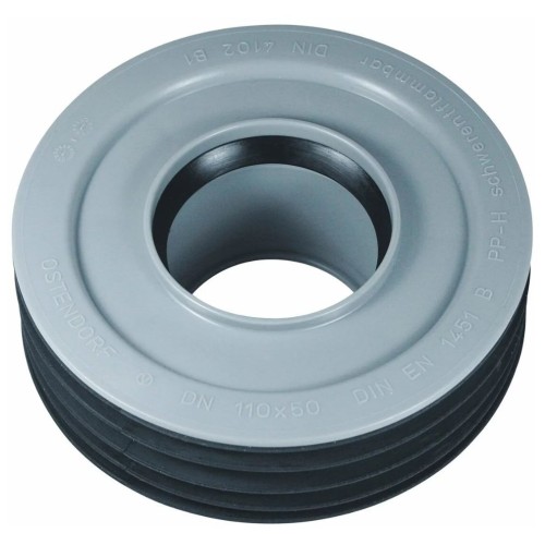 Переход канализационный PP-H внутренний серый Дн 110-50 б/нап для установки в раструб Ostendorf HT HTRI во Владивостоке