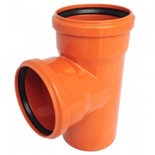 Тройник канализационный PP-B коричневый Дн 160-160 45гр б/нап в/к VALFEX во Владивостоке