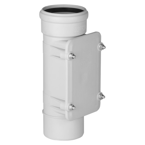 Ревизия канализационная PP-MD с крышкой Дн 135 (DN125) светло-серая бесшумный б/нап в/к Ostendorf Skolan dB SKRE во Владивостоке