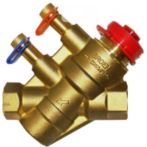 Клапан балансировочный латунный автоматический с внутренней резьбой 2,5 МПа Ballorex Dynamic Broen 25 мм во Владивостоке