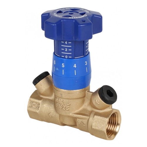 Клапан балансировочный латунный ручной с внутренней резьбой 2,5 МПа BL.210 MVI 15 мм во Владивостоке