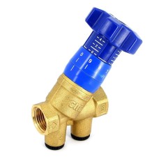 Клапан балансировочный латунный ручной с внутренней резьбой 2,5 МПа CIM 787OT Cimberio 15 мм