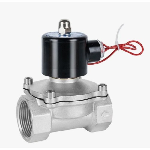 Клапан электромагнитный нержавеющий закрытый обратного действия с внутренней резьбой 1,6 МПа 15х70,6 мм 1/2" во Владивостоке