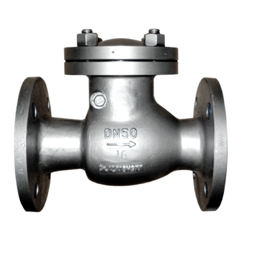 Клапан обратный стальной поворотный фланцевый 1,6 МПа 19с76нж 50х230 мм во Владивостоке