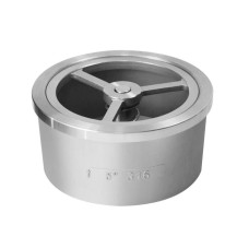 Клапан обратный нержавеющий осевой пружинный межфланцевый 4,0 МПа NVD-812R Ридан 25 мм