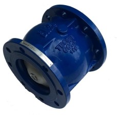 Клапан обратный чугунный осевой пружинный фланцевый 1,6 МПа CA3241 Tecofi 65 мм