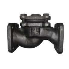 Клапан обратный чугунный Y-тип фланцевый 1,6 МПа 16ч6п 32х180 мм