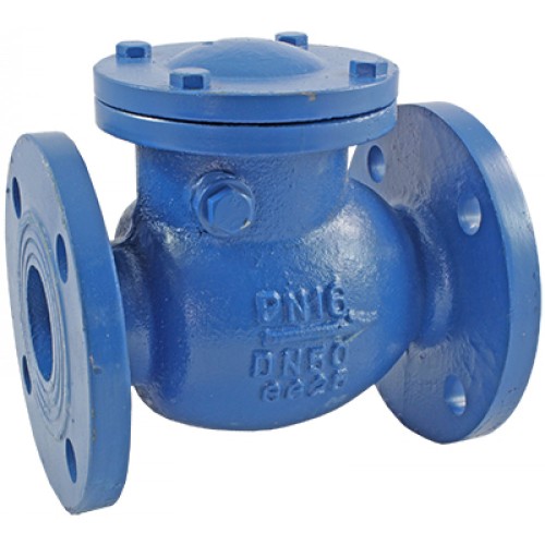 Клапан обратный чугунный поворотный фланцевый 1,6 МПа 302A Zetkama 100х300 мм во Владивостоке