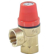 Клапан предохранительный латунный пружинный с внутренней резьбой Prescor TRD Flamco 15 мм 1/2"