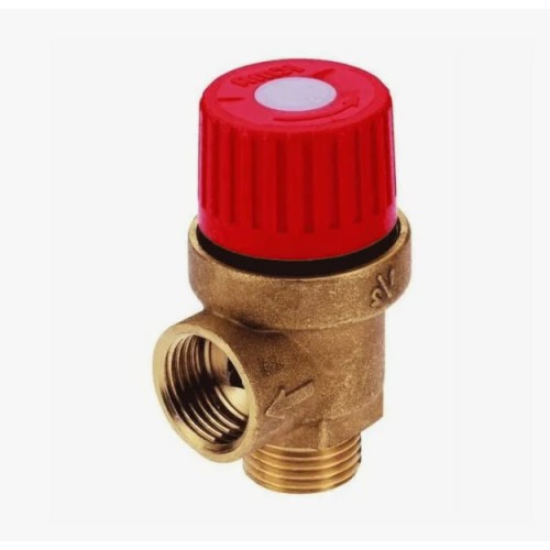 Клапан предохранительный латунный пружинный мембранный с внутренней резьбой для котлов Unival 15 мм 1/2" во Владивостоке