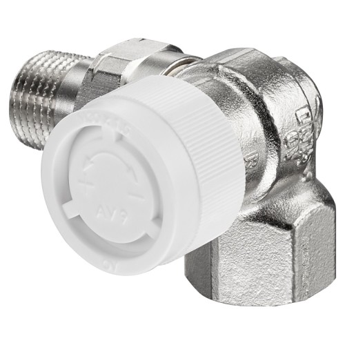 Клапан термостатический трехосевой правый Ду-15 (1/2") Ру-10 ВР-НР (ВН-НАР) серия AV9 Oventrop во Владивостоке