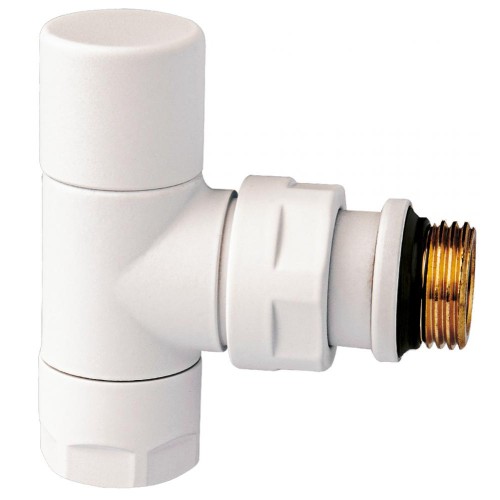 Клапан термостатический угловой Ду-15 (1/2") Ру-10 ВР-НР (ВН-НАР) белый серия E Oventrop во Владивостоке