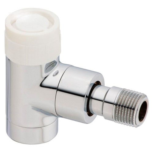 Клапан термостатический угловой Ду-15 (1/2") Ру-10 ВР-НР (ВН-НАР) матовая сталь серия E Oventrop во Владивостоке