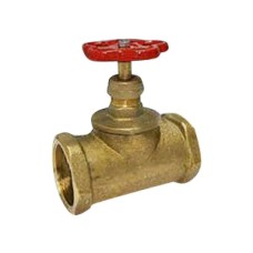 Клапан запорный латунный с внутренней резьбой 1,6 МПа 15б1п Китай 25х57 мм