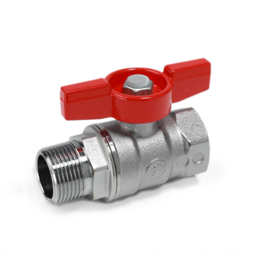 Кран запорный латунный стандартнопроходной с ручкой-бабочкой ВР-НР Ру 42 R254D Giacomini 15х64 мм 1/2" во Владивостоке