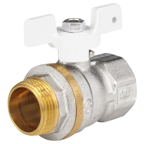 Кран запорный латунный полнопроходной с ручкой-бабочкой ВР-американка Ру 30 Aquasfera Standard 1127 Aquasfera 20 мм 3/4" во Владивостоке