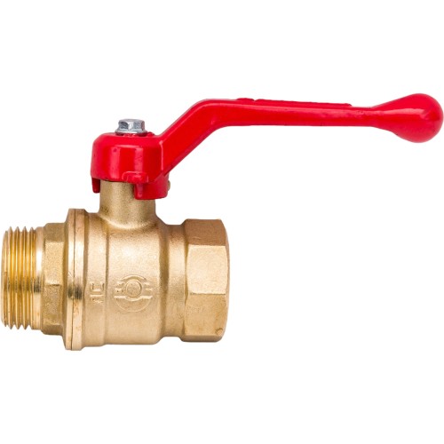 Кран запорный латунный полнопроходной с ручкой-рычагом ВР-НР Ру 40 А31, 11б27п1 БАЗ 15х58 мм 1/2" во Владивостоке