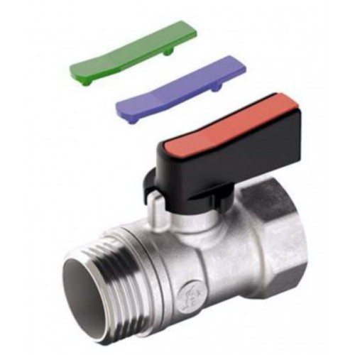 Кран запорный латунный полнопроходной с ручкой-флажком ВР-НР Ру 16 R694 Giacomini 15х46 мм 1/2" во Владивостоке