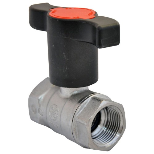 Кран шаровый латунный с Т-рукояткой стандартнопроходной с удлиненной ручкой ВР (ВН) Ру 42 R251TH Giacomini 10х45 мм 3/8" во Владивостоке