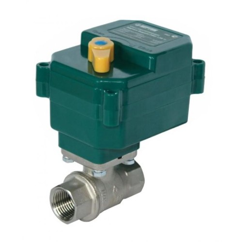 Кран шаровый латунный с электроприводом полнопроходной ВР (ВН) Ру 40 Neptun Bugatti 15 мм 1/2" во Владивостоке