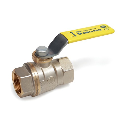 Кран запорный латунный полнопроходной с ручкой-рычагом ВР (ВН) Ру 5 R950 Giacomini 20 мм 3/4" во Владивостоке