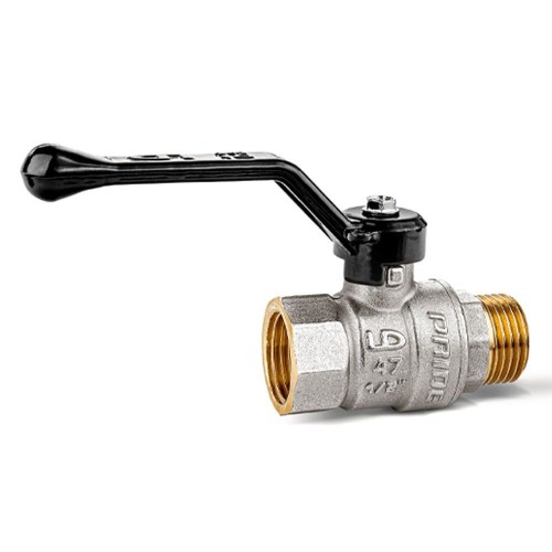 Кран запорный латунный со спускником стандартнопроходной с ручкой-бабочкой ВР (ВН) Ру 40 LD Pride LD 15 мм 1/2" во Владивостоке