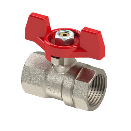 Кран запорный латунный стандартнопроходной с ручкой-бабочкой ВР (ВН) Ру 16 ПРАКТИК 130 ГАЛЛОП 20 мм 3/4" во Владивостоке