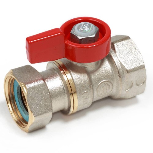 Кран запорный латунный стандартнопроходной с ручкой-флажком ВР-накидная гайка Ру 16 R251 Giacomini 15х68 мм 1/2" во Владивостоке