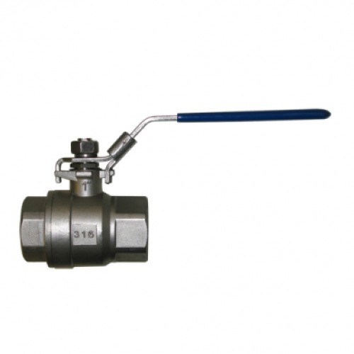 Кран запорный нержавеющий ВР (ВН) полнопроходной ручка-рычаг Ру 63 AISI 316 BV15 АДЛ 8 мм 1/4" во Владивостоке