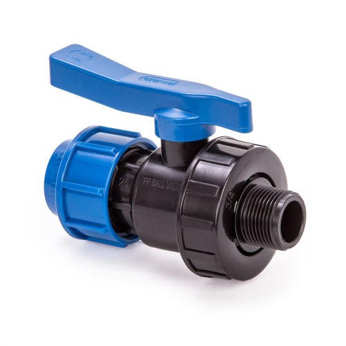 Компрессионный кран ПНД Дн 40-1" Ру-10 НР (НАР) RTP (РосТурПласт) во Владивостоке