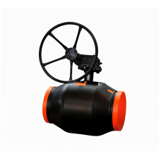 Кран запорный стальной под приварку с редуктором стандартнопроходной Ст20 КШТ.12. АДЛ 400х930 мм