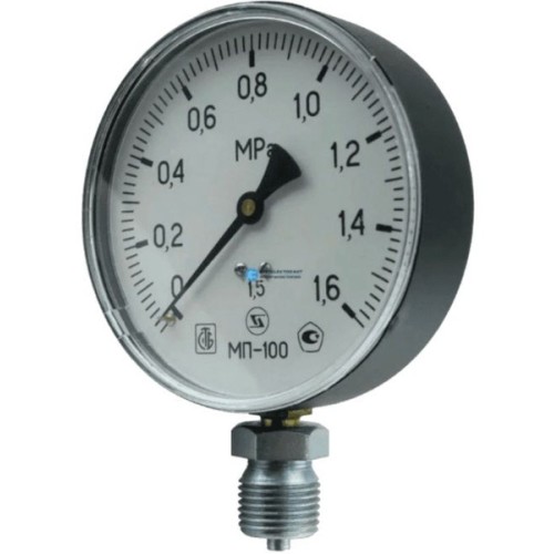 Манометр радиальный диаметр 100мм 0-25 кгс/см2 (0-2,5 МПа) М20х1,5 МП-100 Завод теплотехнических приборов во Владивостоке