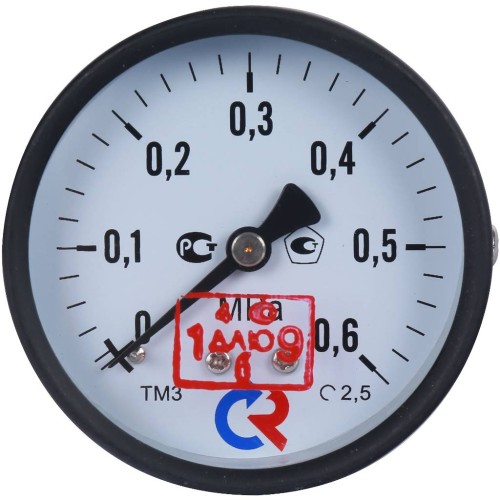 Манометр осевой диаметр 63мм 0-6 кгс/см2 (0-0,6 МПа) G1/4" ТМ-310Т.00 Росма 00000006791 во Владивостоке