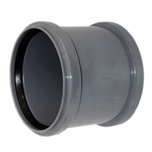 Муфта НПВХ (ПВХ) соединительная Дн 50 серая безнапорная в/к Хемкор во Владивостоке