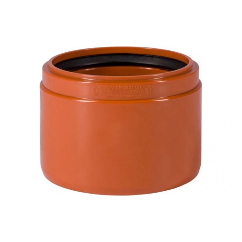 Переход НПВХ (ПВХ) Дн 125 коричневый безнапорный на раструб керамической трубы Ostendorf KGUSM во Владивостоке