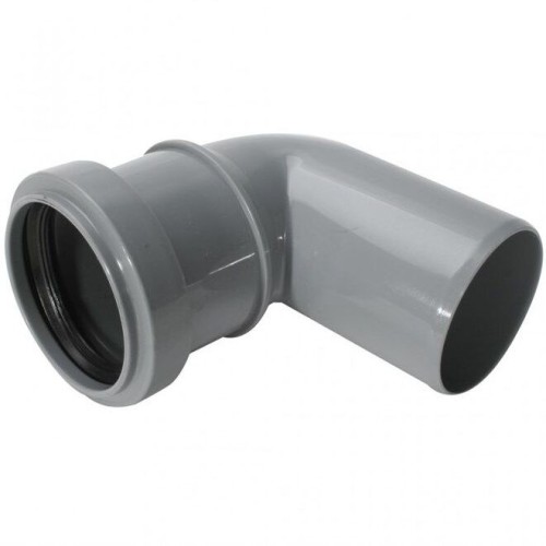 Отвод НПВХ (ПВХ) с раструбом серый Дн 50 87гр безнапорный в/к ТУ 6-49-33-92 Хемкор во Владивостоке