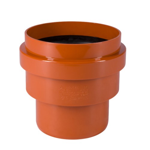 Переход НПВХ (ПВХ) Дн 315 коричневый безнапорный на гладкий конец керамической трубы Ostendorf KGUS во Владивостоке
