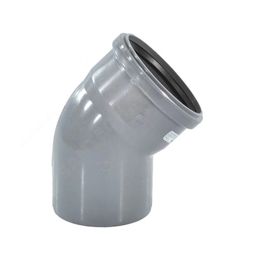 Отвод НПВХ (ПВХ) с раструбом Дн 110 30гр серый безнапорный в/к ТУ 6-49-33-92 Агригазполимер во Владивостоке