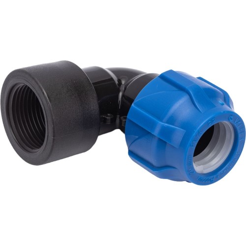 Отвод ПЭ компрессионный Дн 25-3/4" 90гр Ру-16 ВР (ВН) RTP (РосТурПласт) во Владивостоке