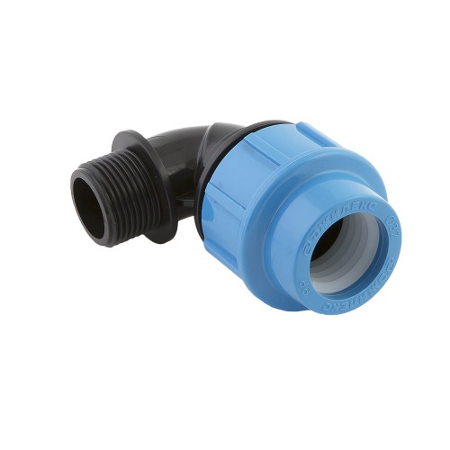 Отвод ПЭ компрессионный Дн 20-1/2" 90гр НР (НАР) Джилекс во Владивостоке